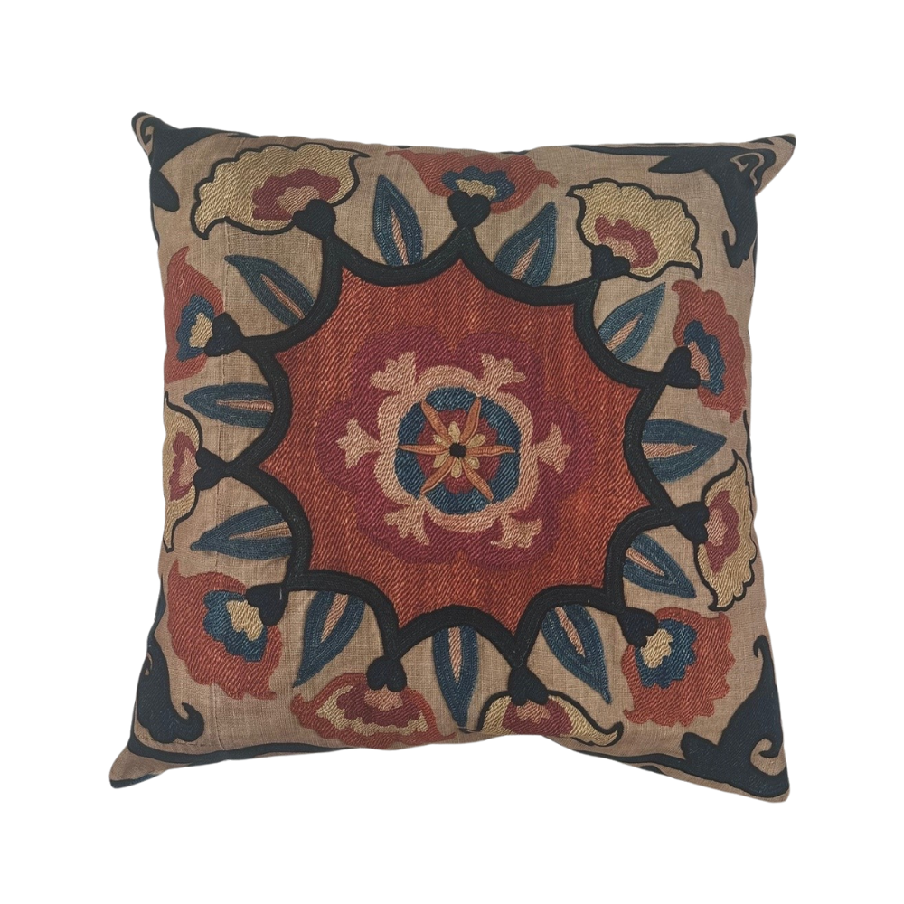 Suzani Flower Cushion Cover