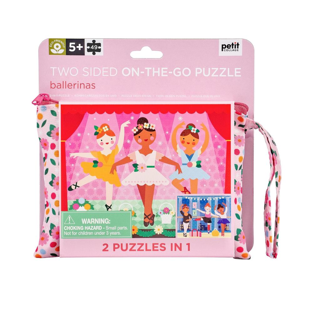 Double Sided On-The-Go Puzzle- Ballerinas