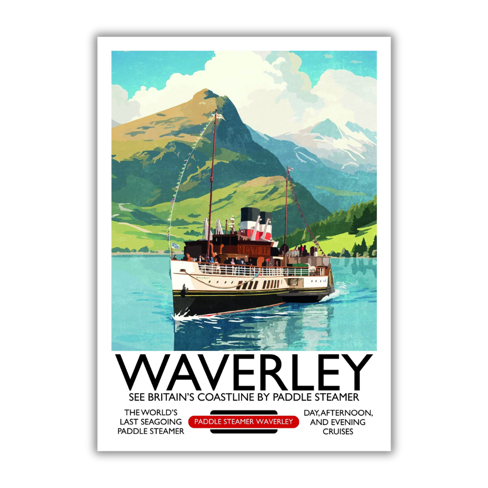 Waverley in the Inner Hebrides Travel Poster Print