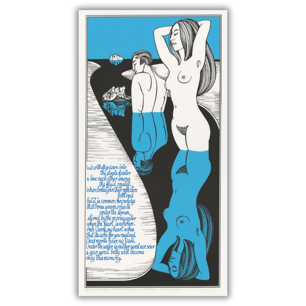 Alasdair Gray: We Will All Go Down into the Streets of Water Hand Signed Limited Edition