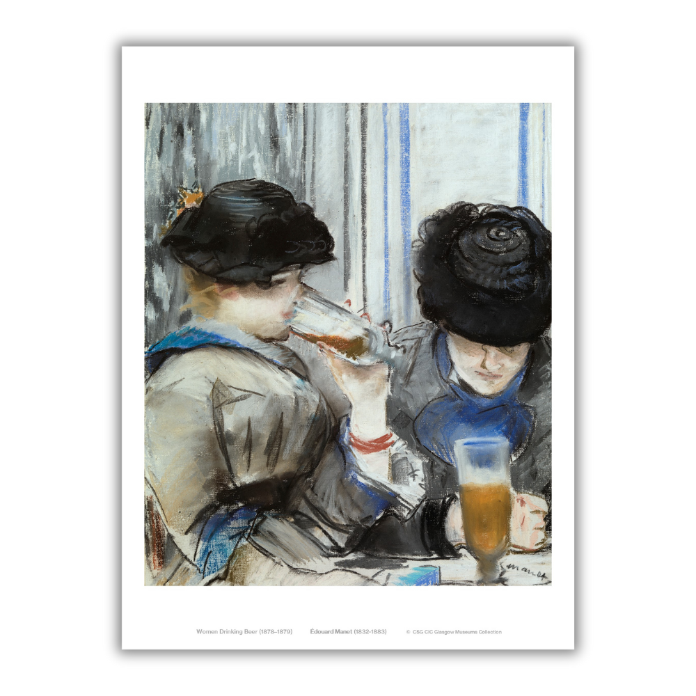 Edouard Manet: Women Drinking Beer Print