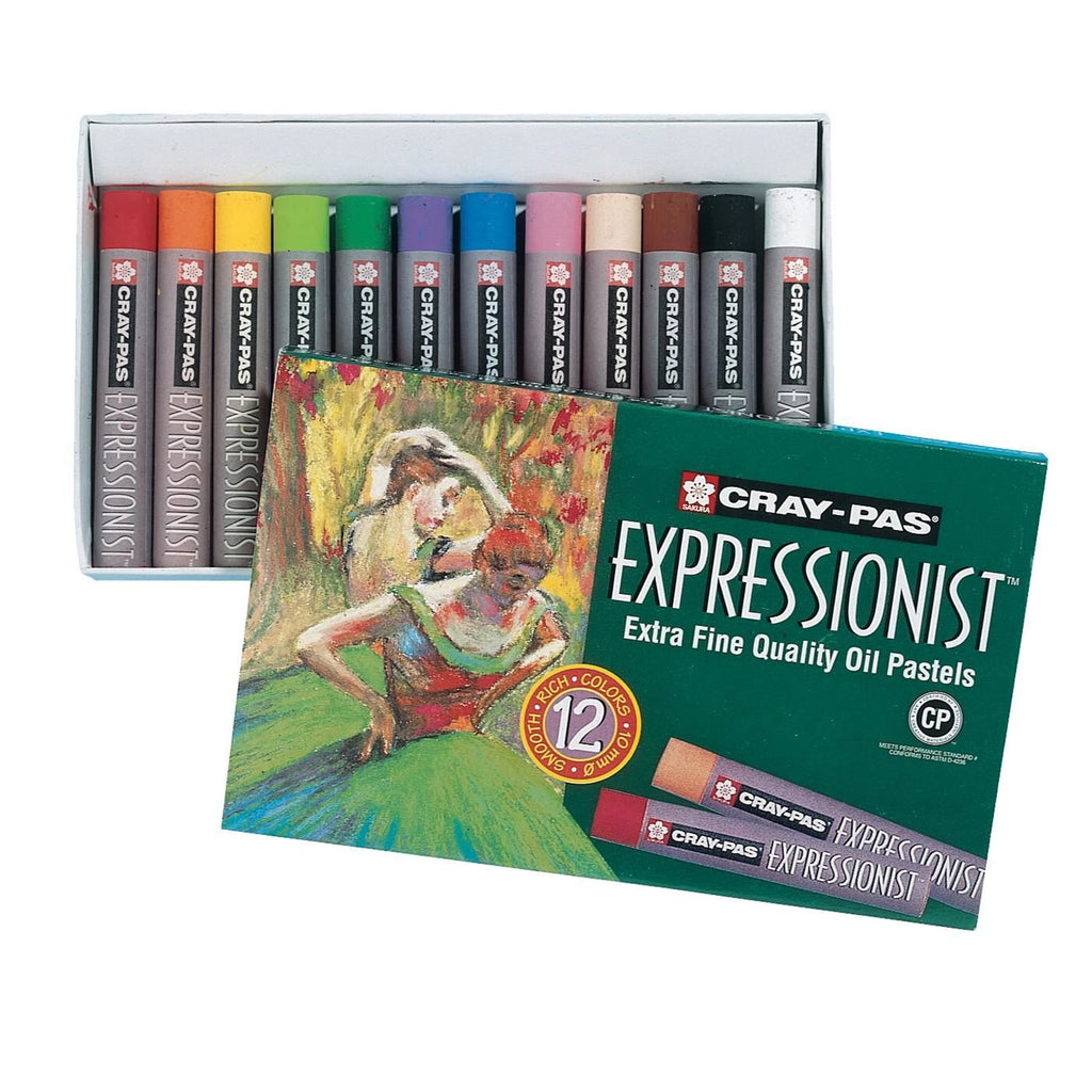 Expressionist Oil Pastel Set - 12 Colours | Glasgow Life Shop