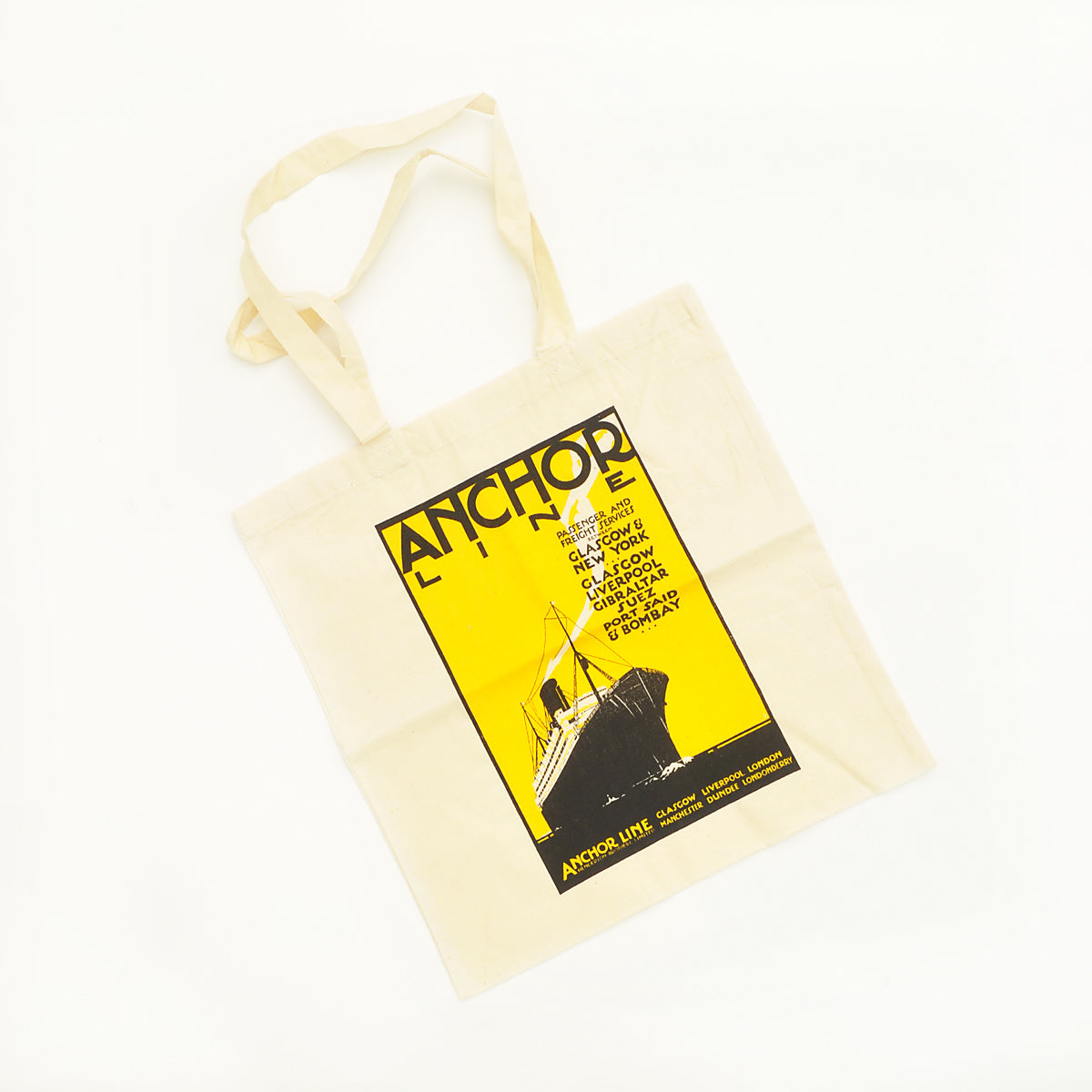 Anchor Line Cotton Tote Bag