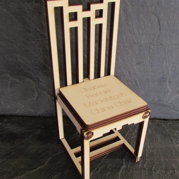 Charles Rennie Mackintosh Chinese Chair A5 Card
