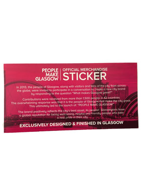 People Make Glasgow Vinyl Sticker
