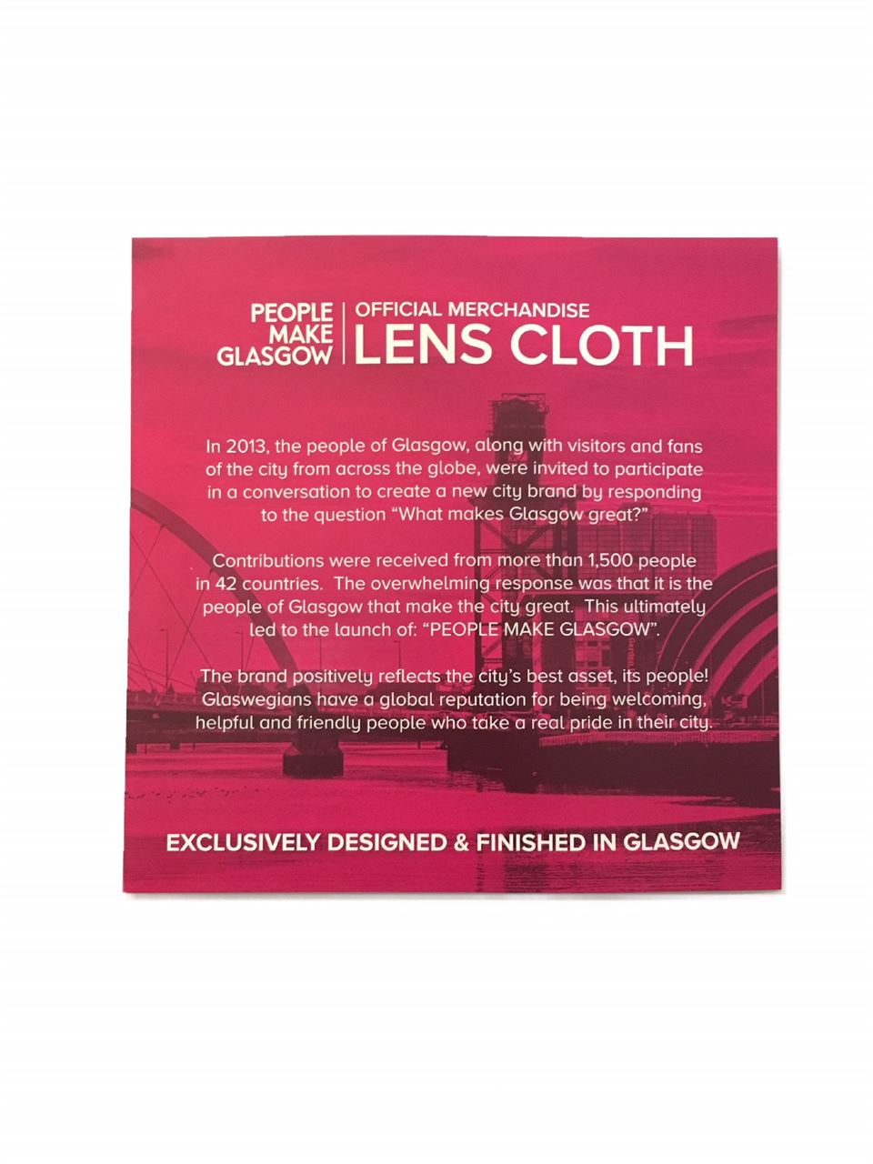 People Make Glasgow Lens Cloth