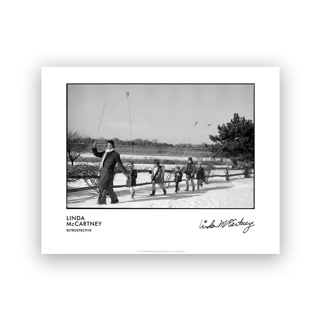 Linda McCartney: Paul & Children in New York Print