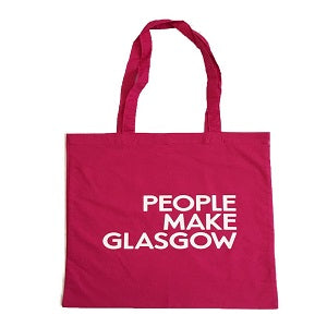 People Make Glasgow Pink Tote Bag