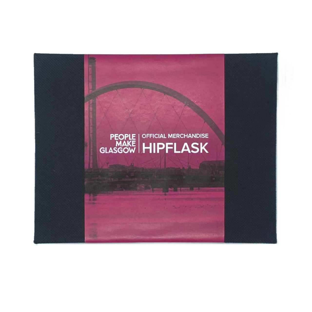 People Make Glasgow Red Hip Flask