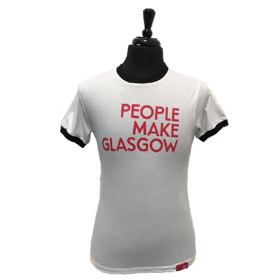 People Make Glasgow Ladies Ringer T-Shirt