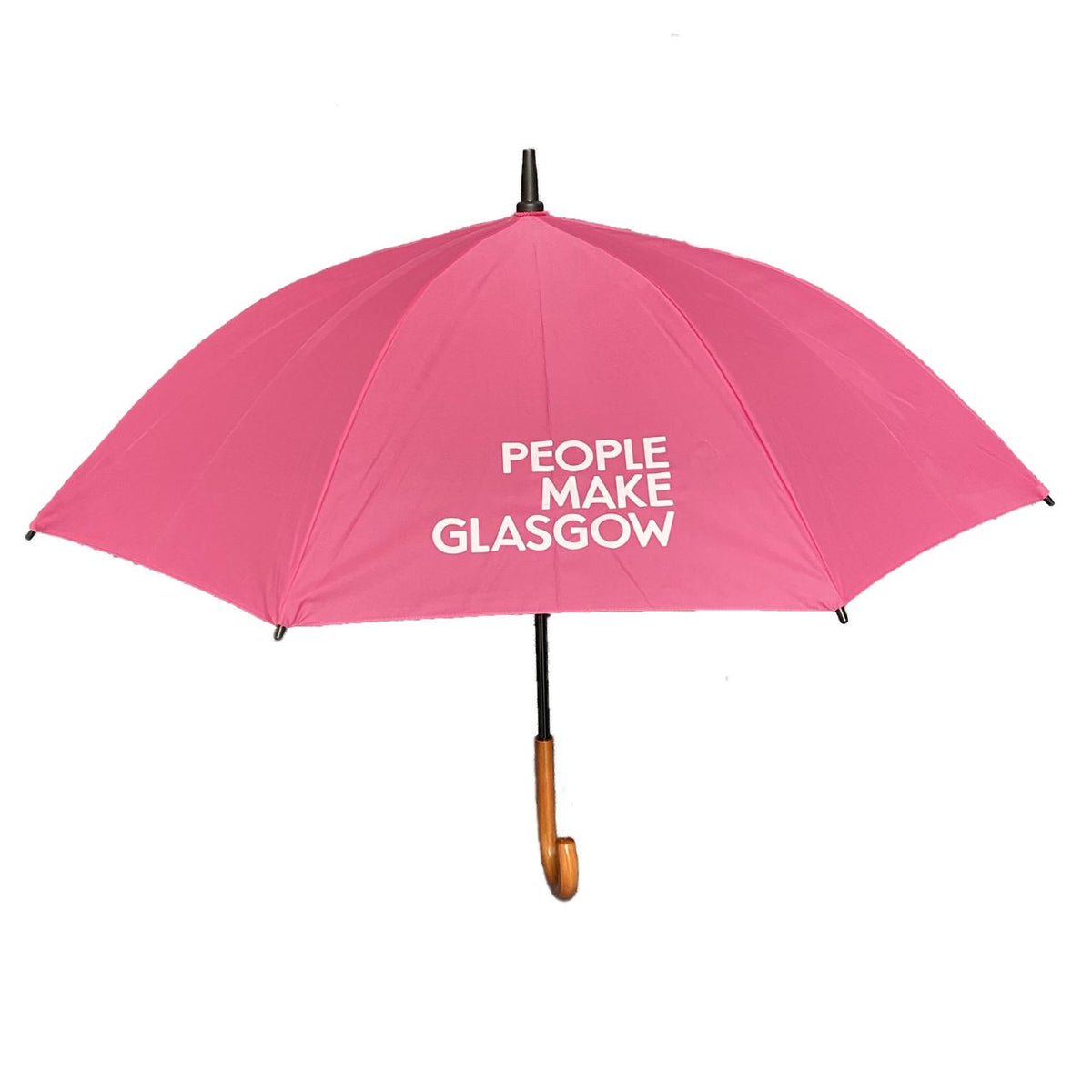 People Make Glasgow Pink Umbrella