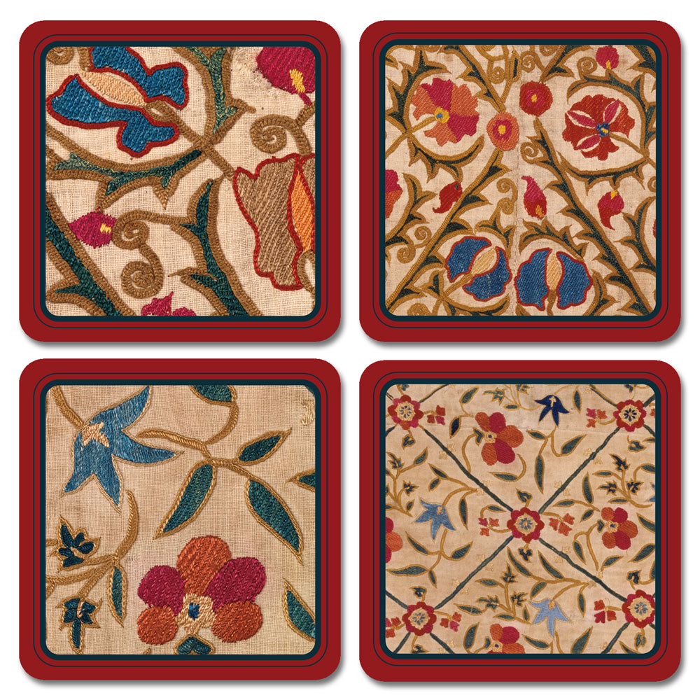 Set of 4 Suzani Coasters