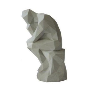 Concrete Thinker Statue 23cm