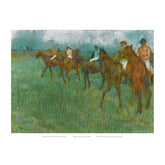 Edgar Degas: Jockeys in the Rain Print