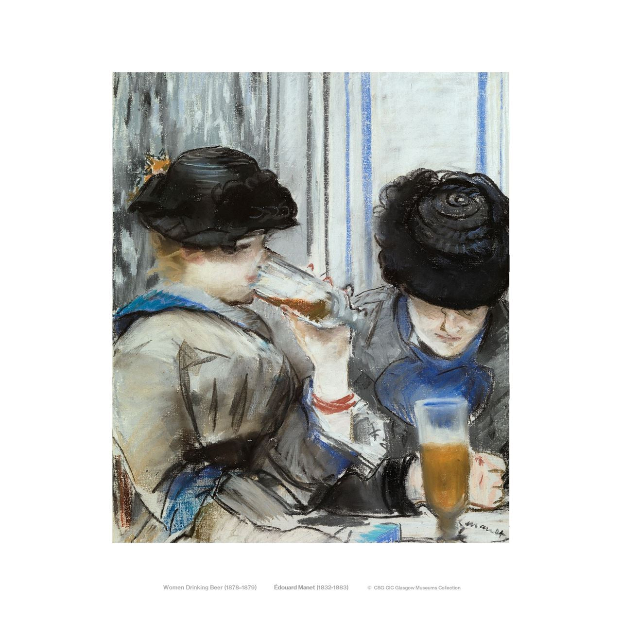 Edouard Manet: Women Drinking Beer Print
