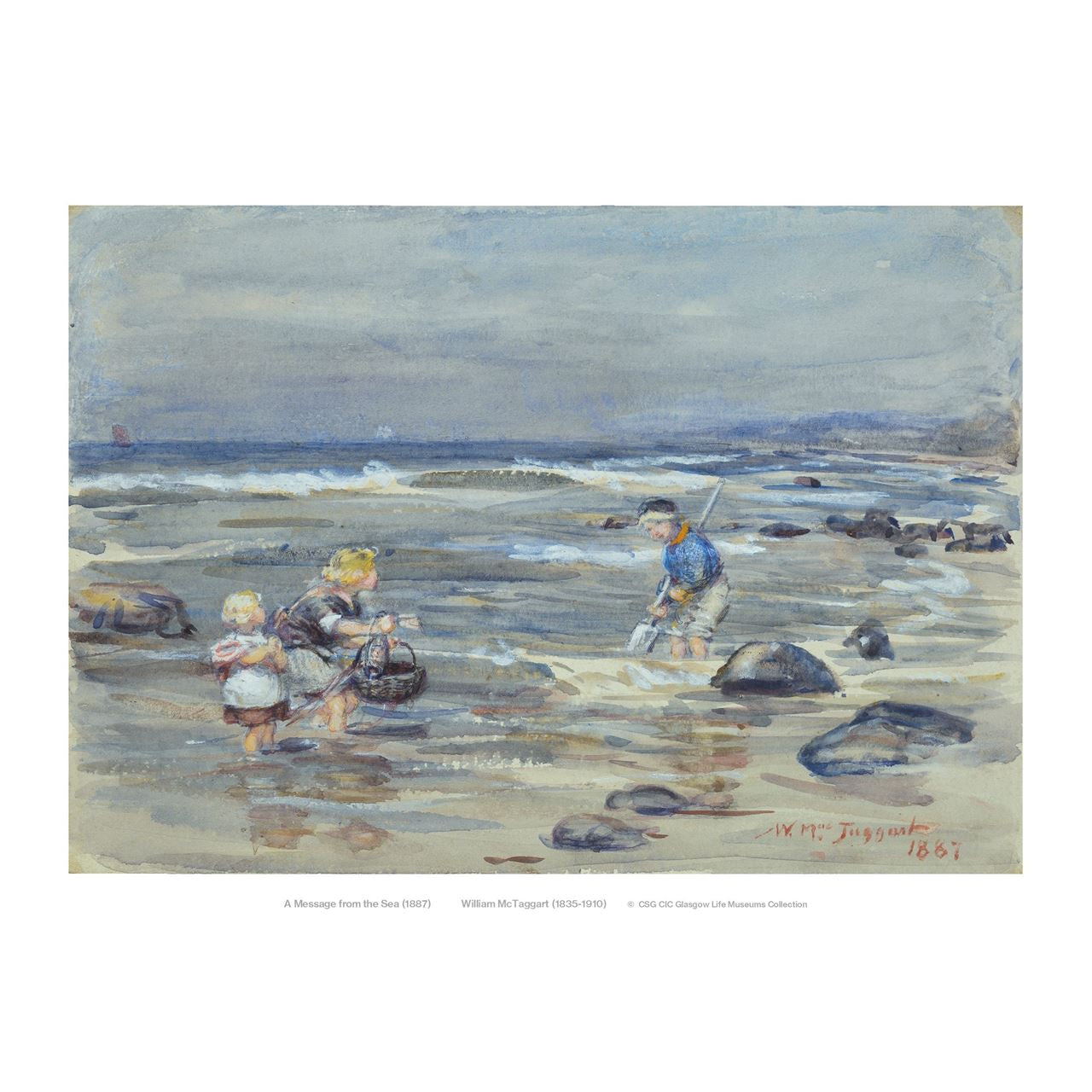 William McTaggart: A Message From The Sea Print