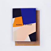 Happy Birthday Card - Overlay Shapes