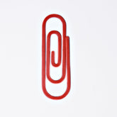 Paperclip Bookmark - Coral