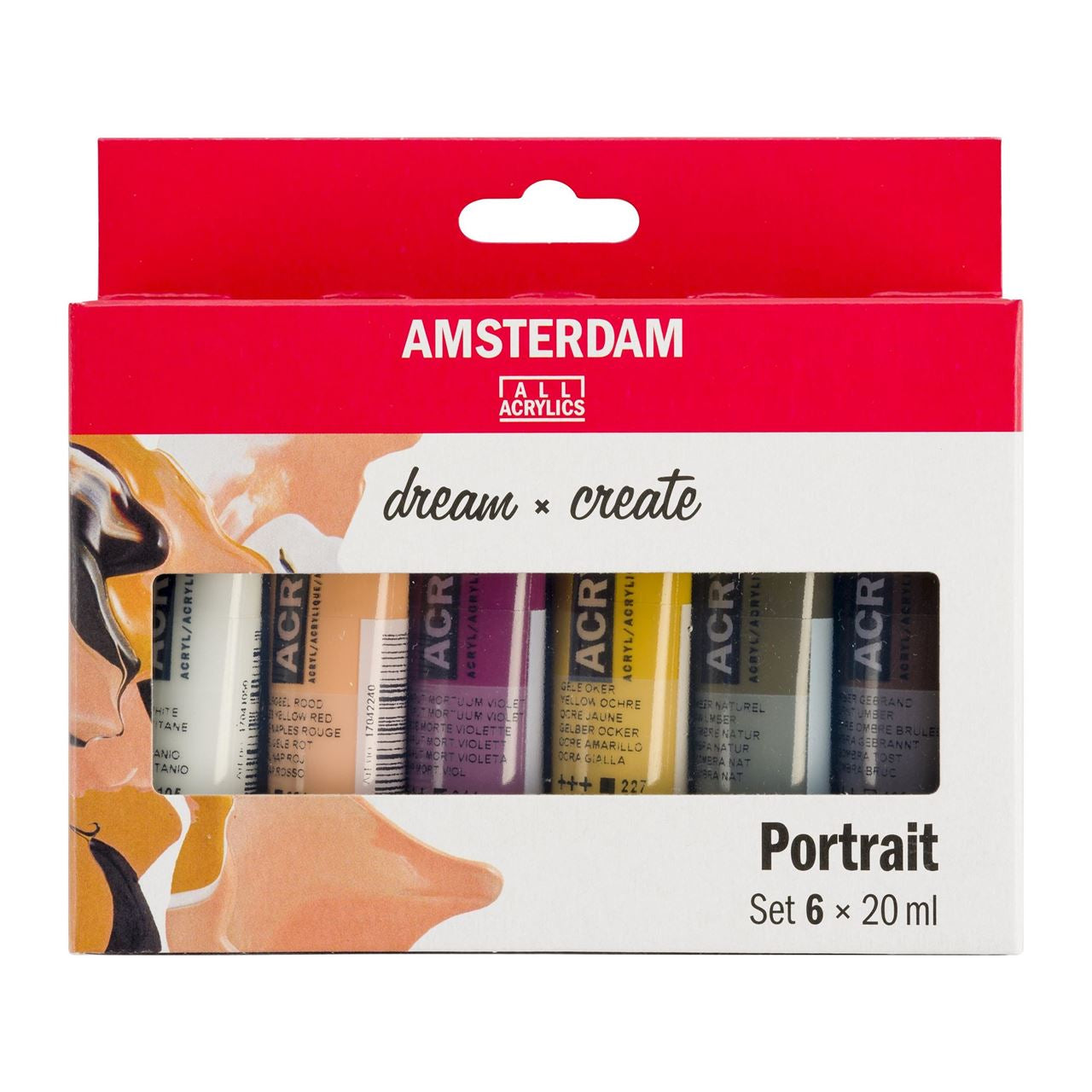 Portrait Acrylic Paint Set - 6 x 20ml