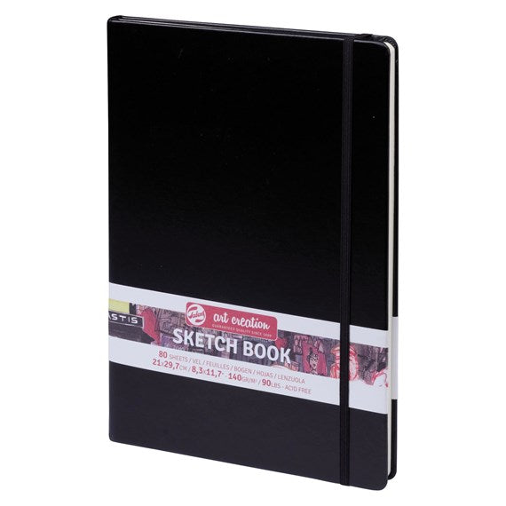 21x29.7cm Sketch Book - Black