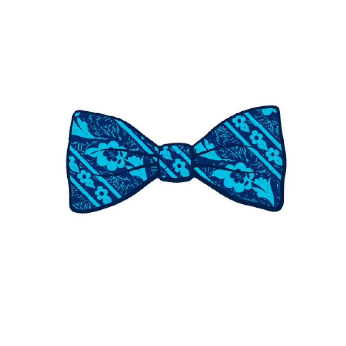 Rory Hutton Burrell Inspired Silk Bow Tie - Teal