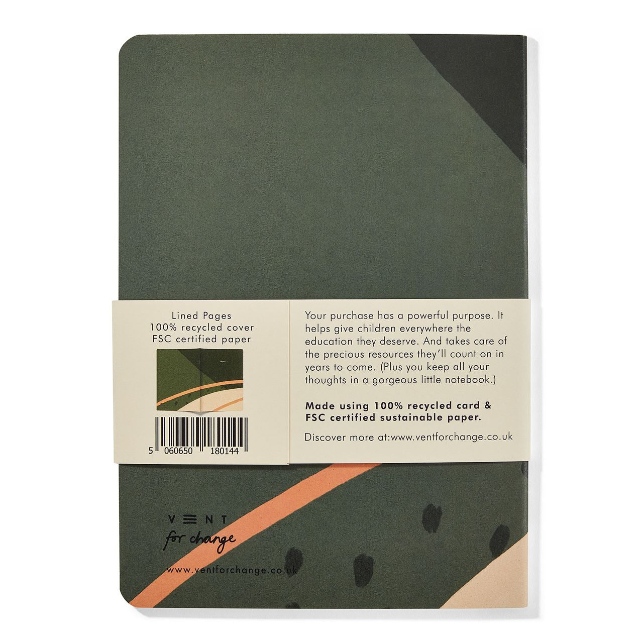 Recycled & Sustainable A5 Notebook - Ideas Green
