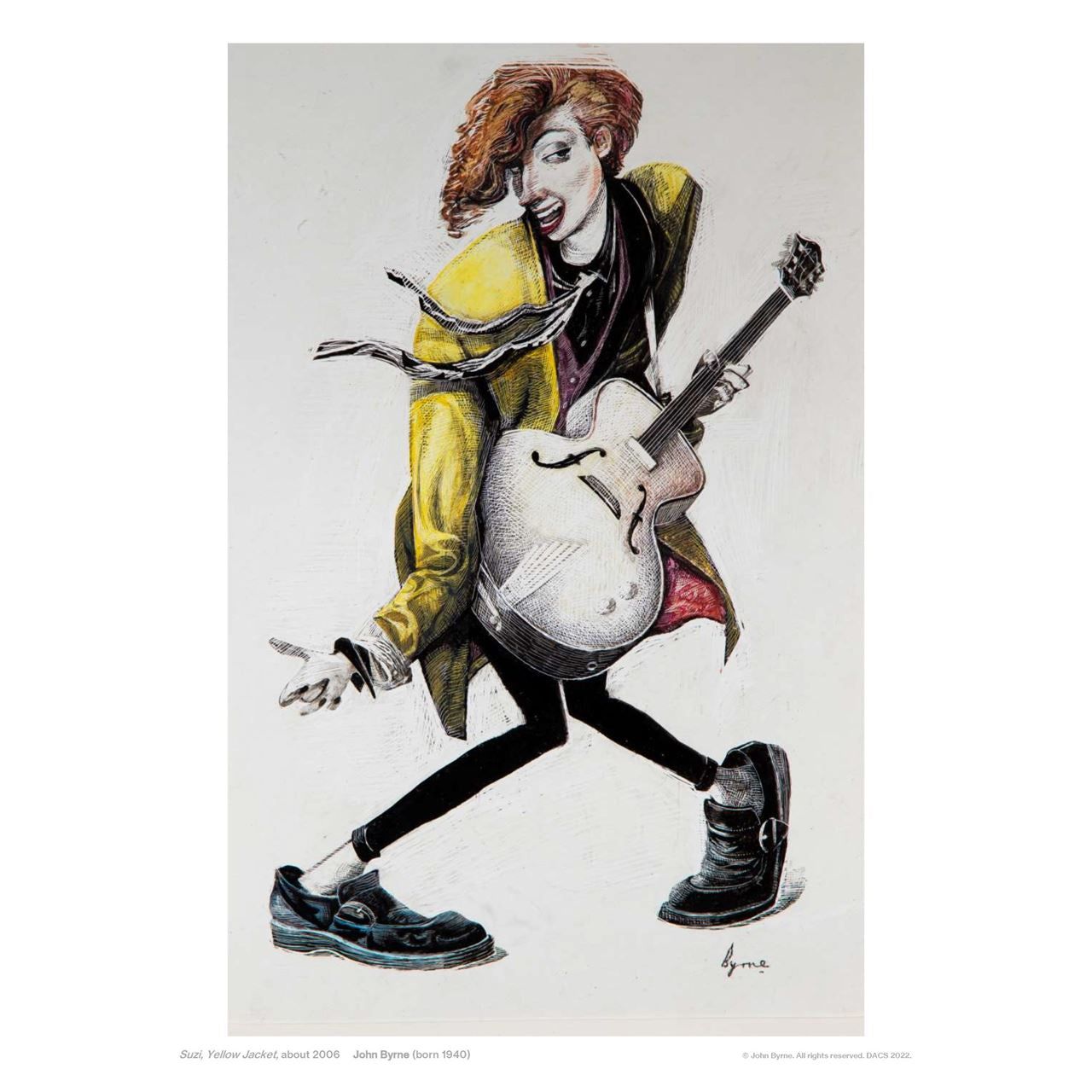 John Byrne: Suzi, Yellow Jacket Limited Edition Print