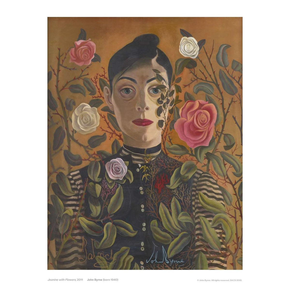 John Byrne: Jeanine with Flowers Limited Edition Print