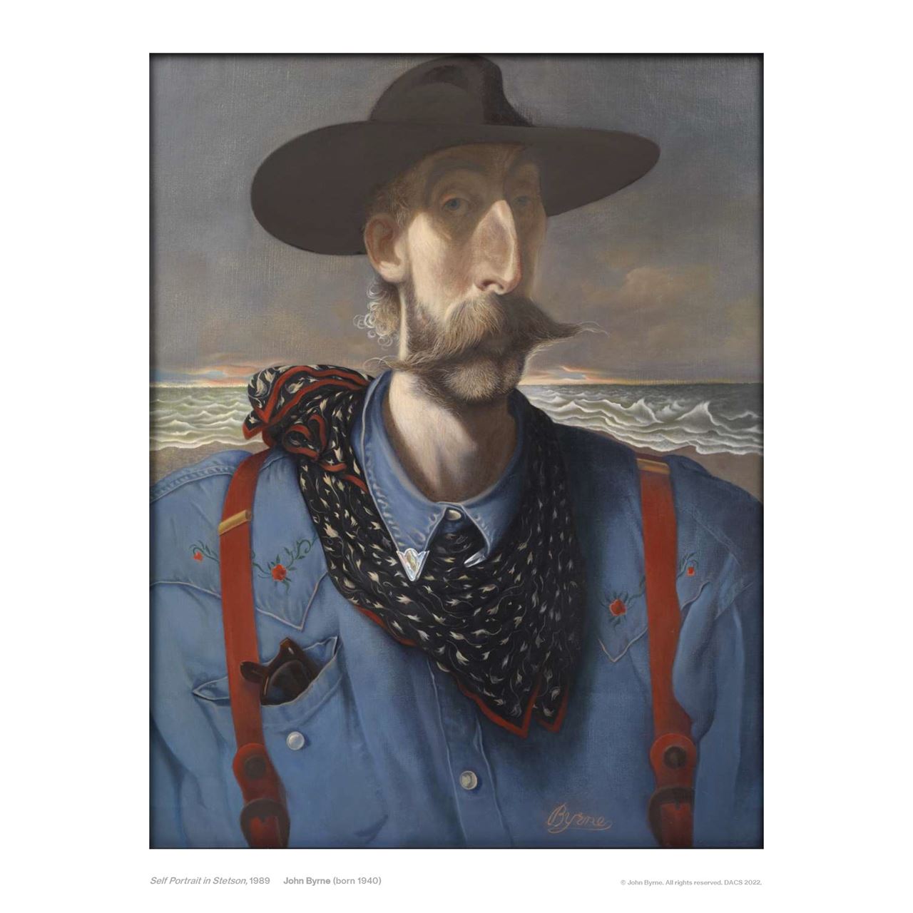 John Byrne: Self Portrait in Stetson Limited Edition Print