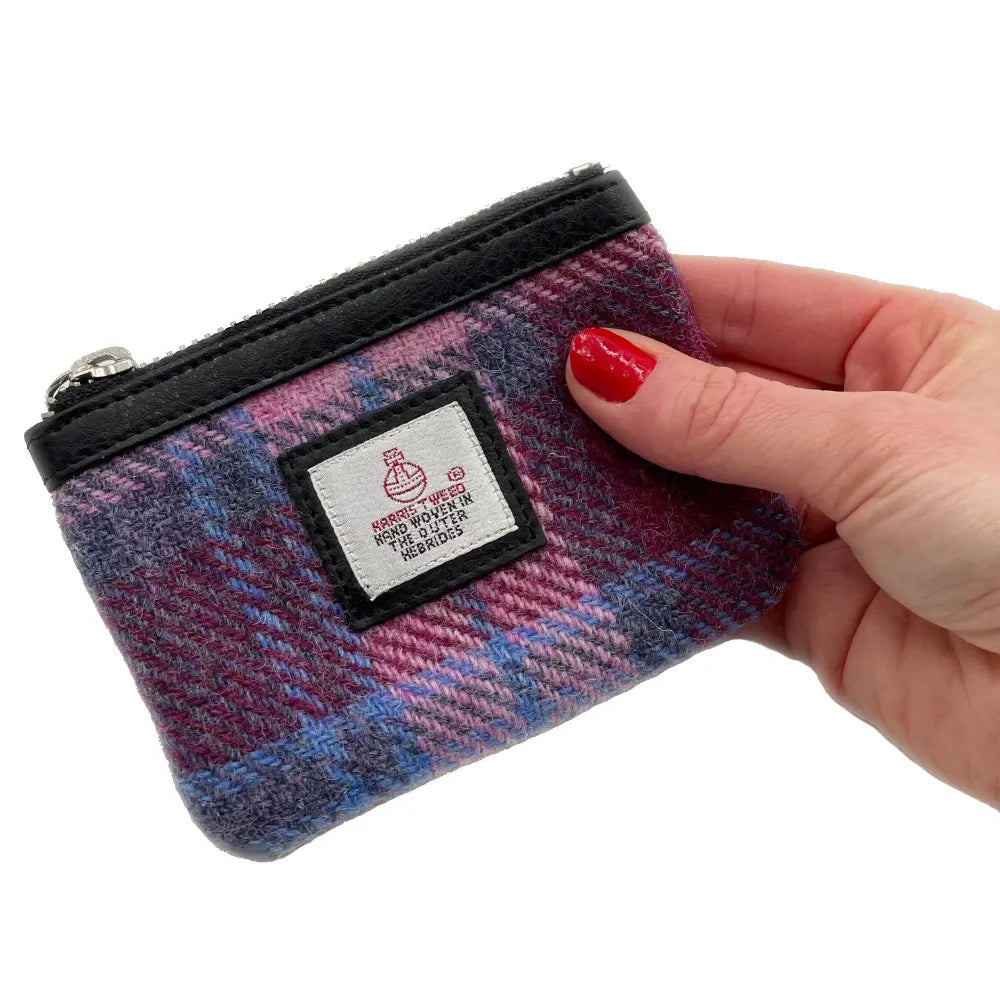 Harris Tweed Coin Purse Pastel Pink