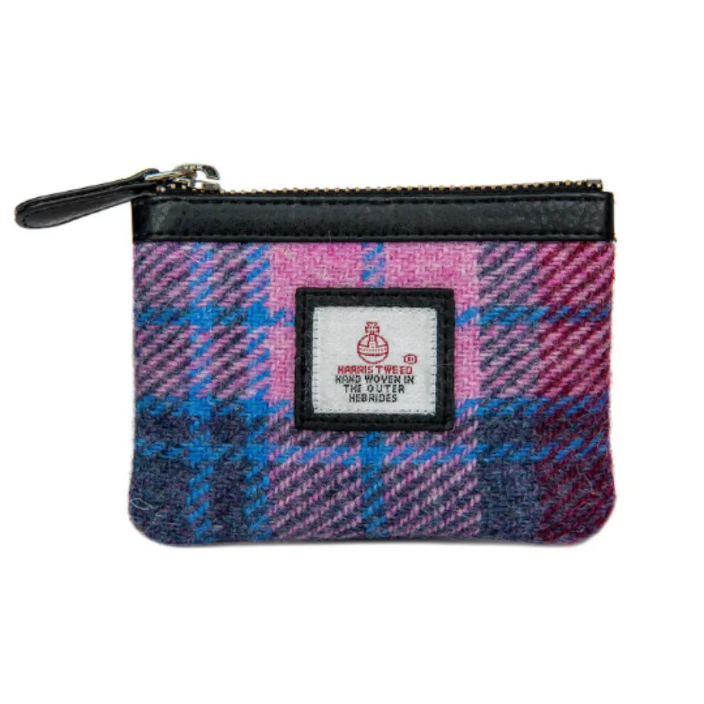 Harris Tweed Coin Purse - Pastel Pink