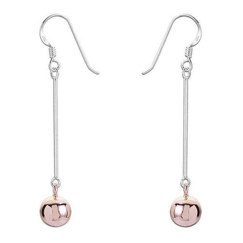 Trinny Rose Gold Drop Earrings