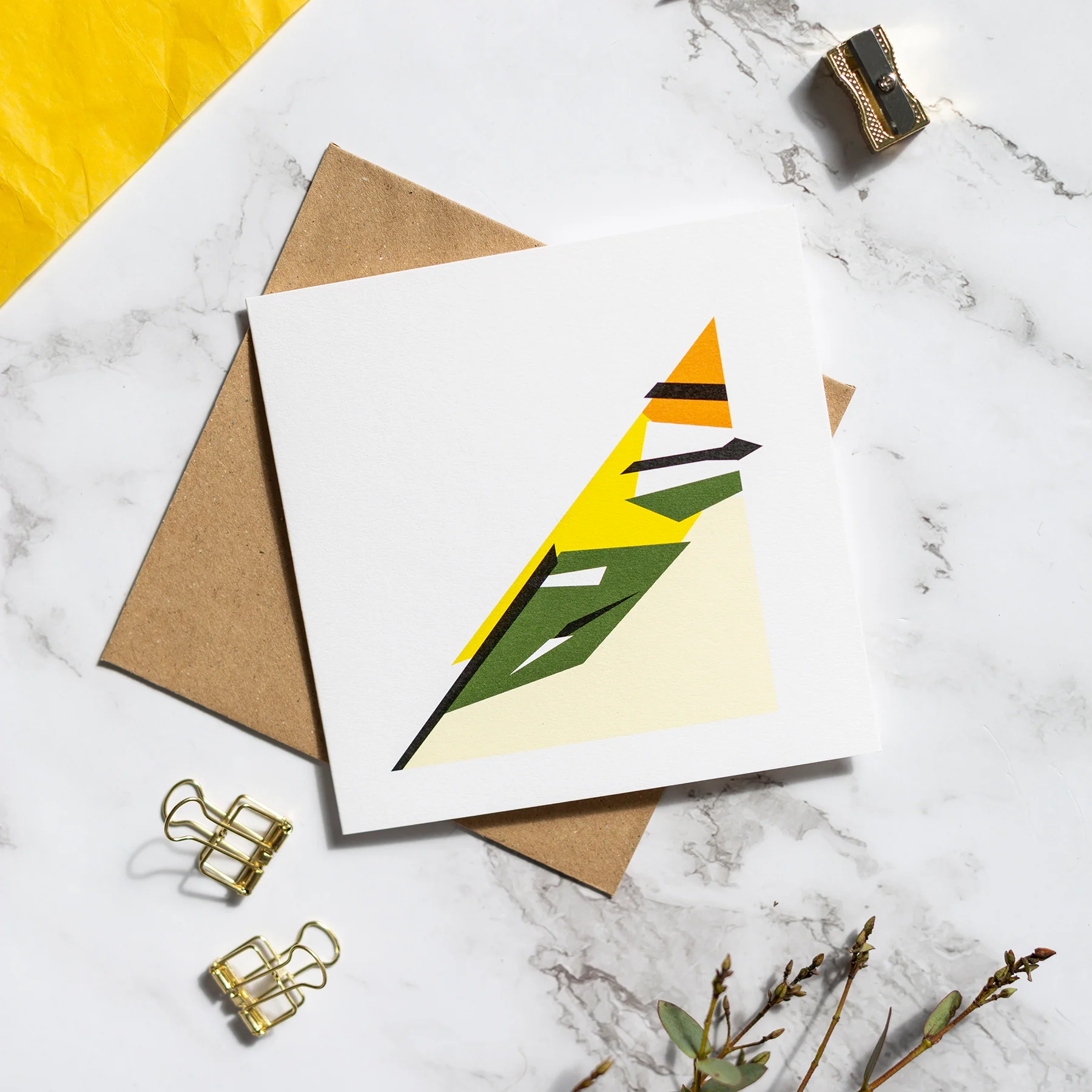 Goldcrest Greetings Card