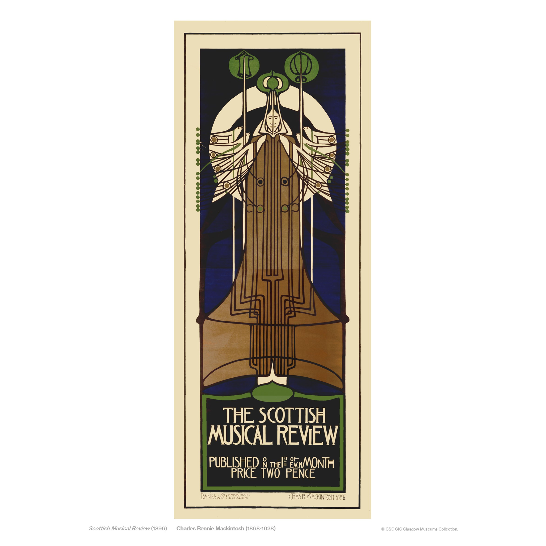 Charles Rennie Mackintosh: Scottish Musical Review Print