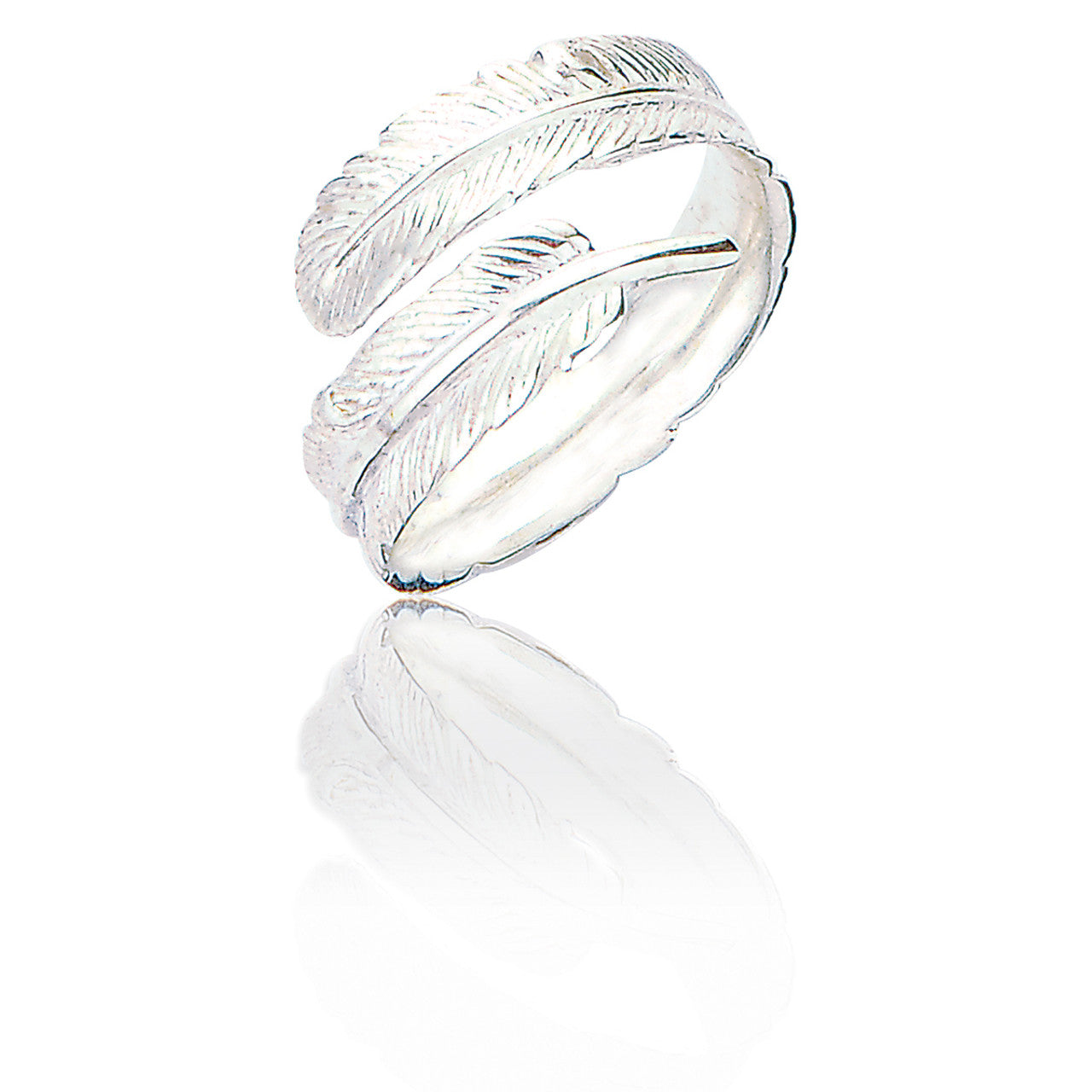 Melissa Feather Silver Ring