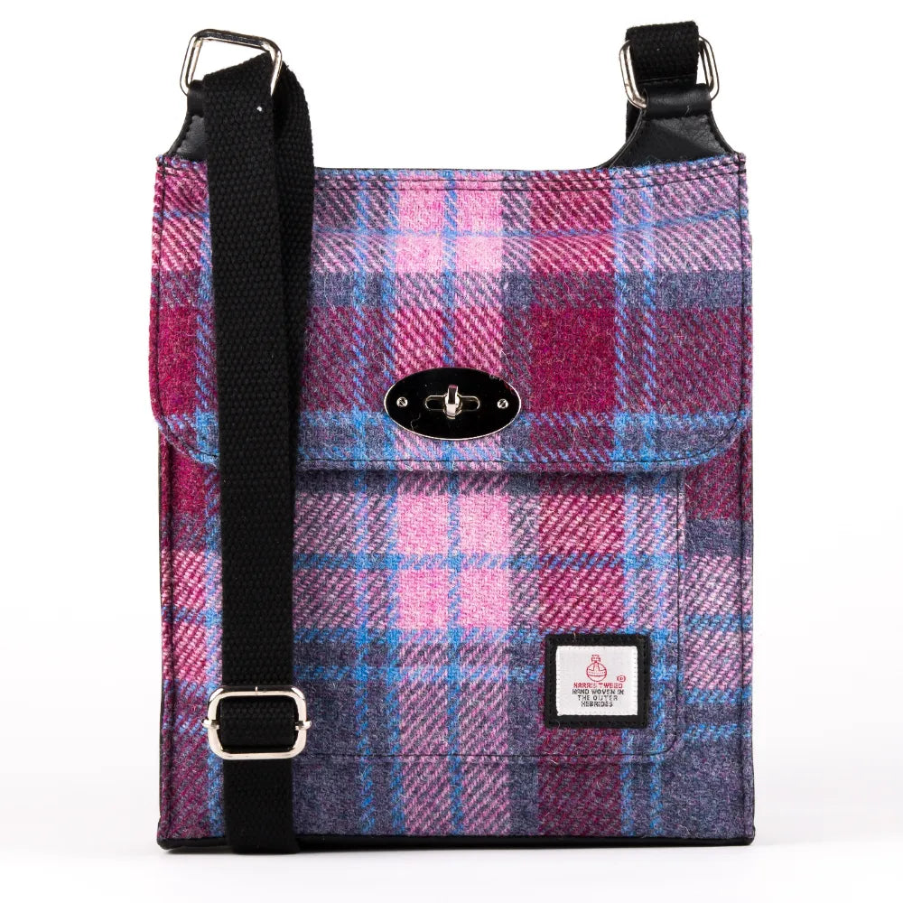 Harris Tweed Satchel - Pastel Pink