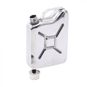 Silver Fuel Can 5 Oz. Hip Flask