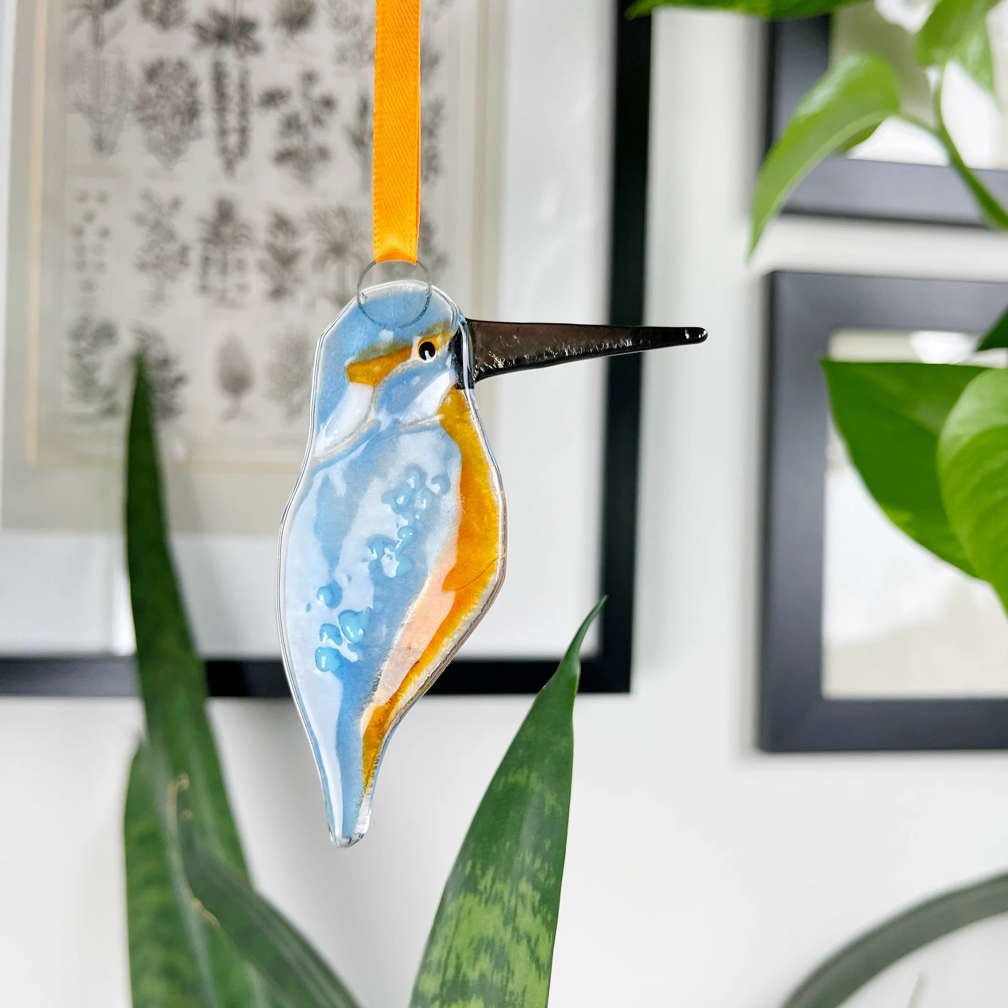 Kingfisher Glass Decoration
