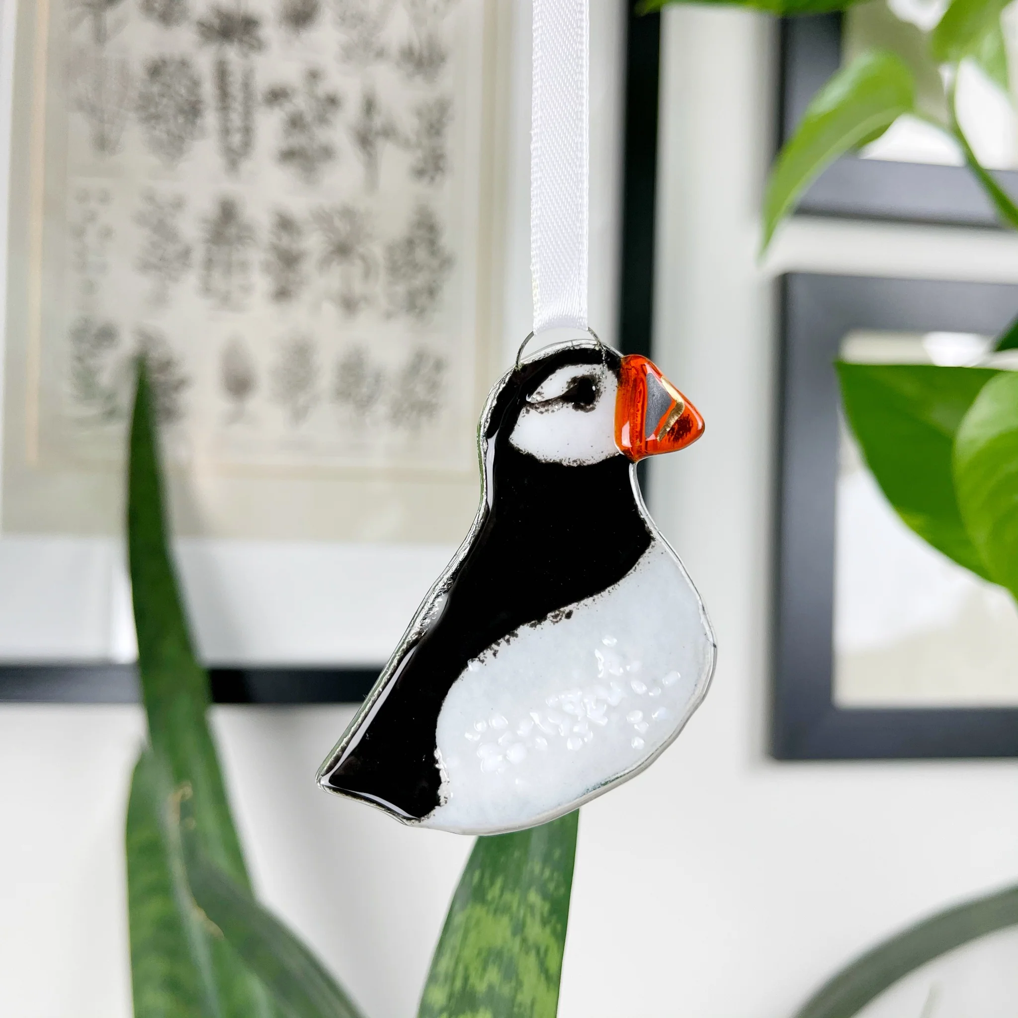 Puffin Glass Decoration
