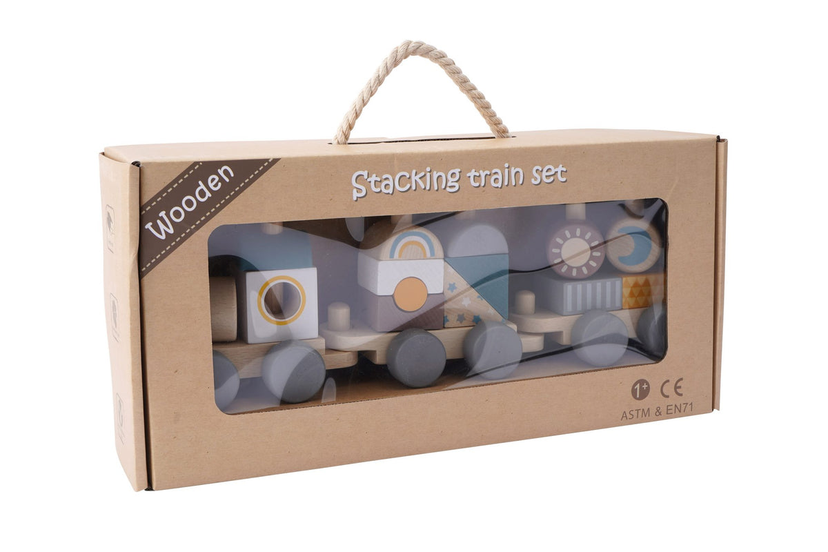 Wooden Stacking Train Play Set